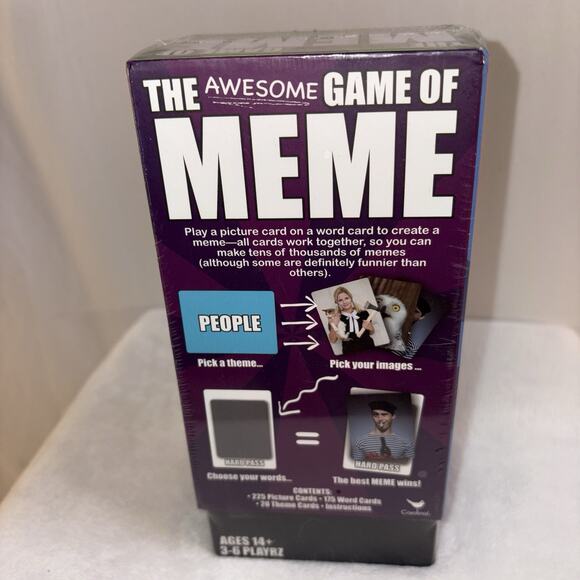 The Awesome Game of Meme Card Game by Cardinal Funny Party Game 3–6 Player NEW - Picture 3 of 5